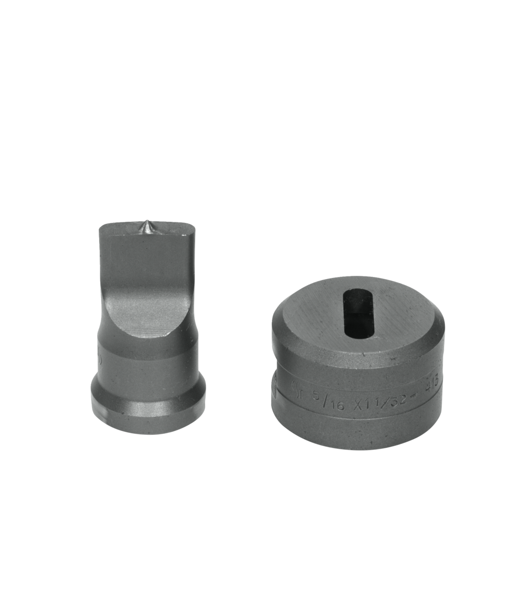 9/32x1 Oblong Punch & Die Set with Key-Way