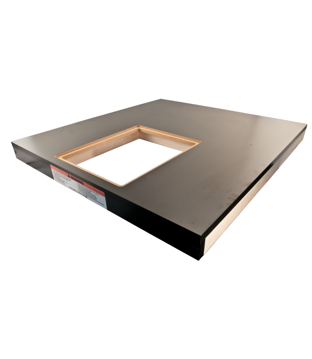 Wood Extension Table, 30-1/2" x 33" with Router Cutout
