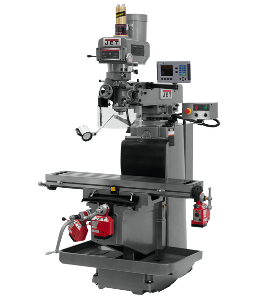 JTM-1254RVS With  ACU-RITE 203 DRO X,Y&Z Powerfeeds & Air Power Drawbar