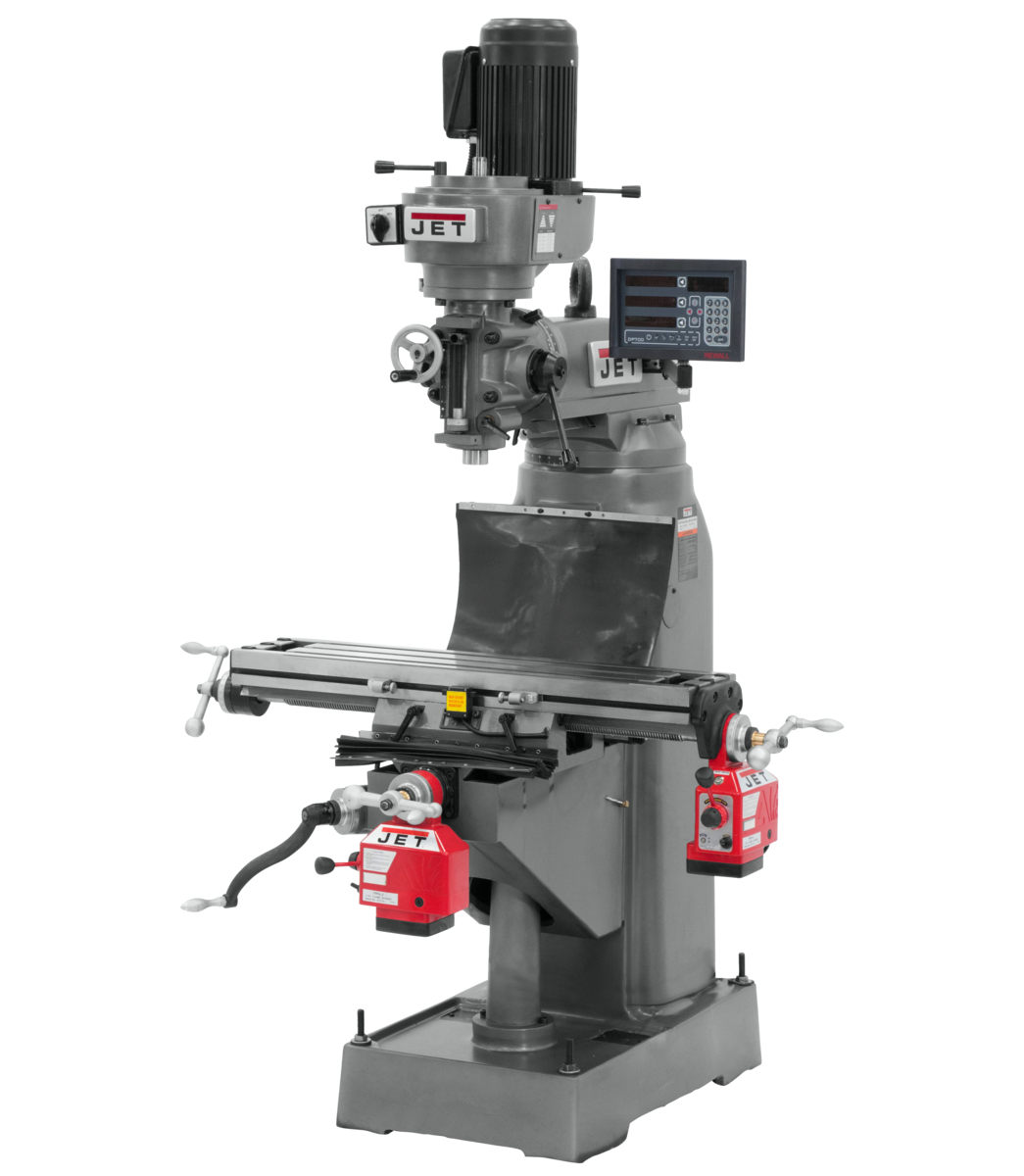JVM-836-3 Mill With Newall DP700 DRO With X and Y-Axis Powerfeeds