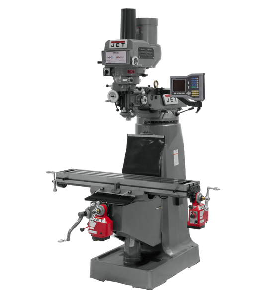 JTM-4VS-1 Mill With ACU-RITE 203 DRO With X and Y-Axis Powerfeeds and Power Draw Bar