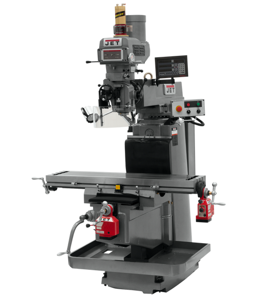 JTM-1254VS With Newall DP700 3X (K) DRO,  X & Y Powerfeeds & Air Power Drawbar
