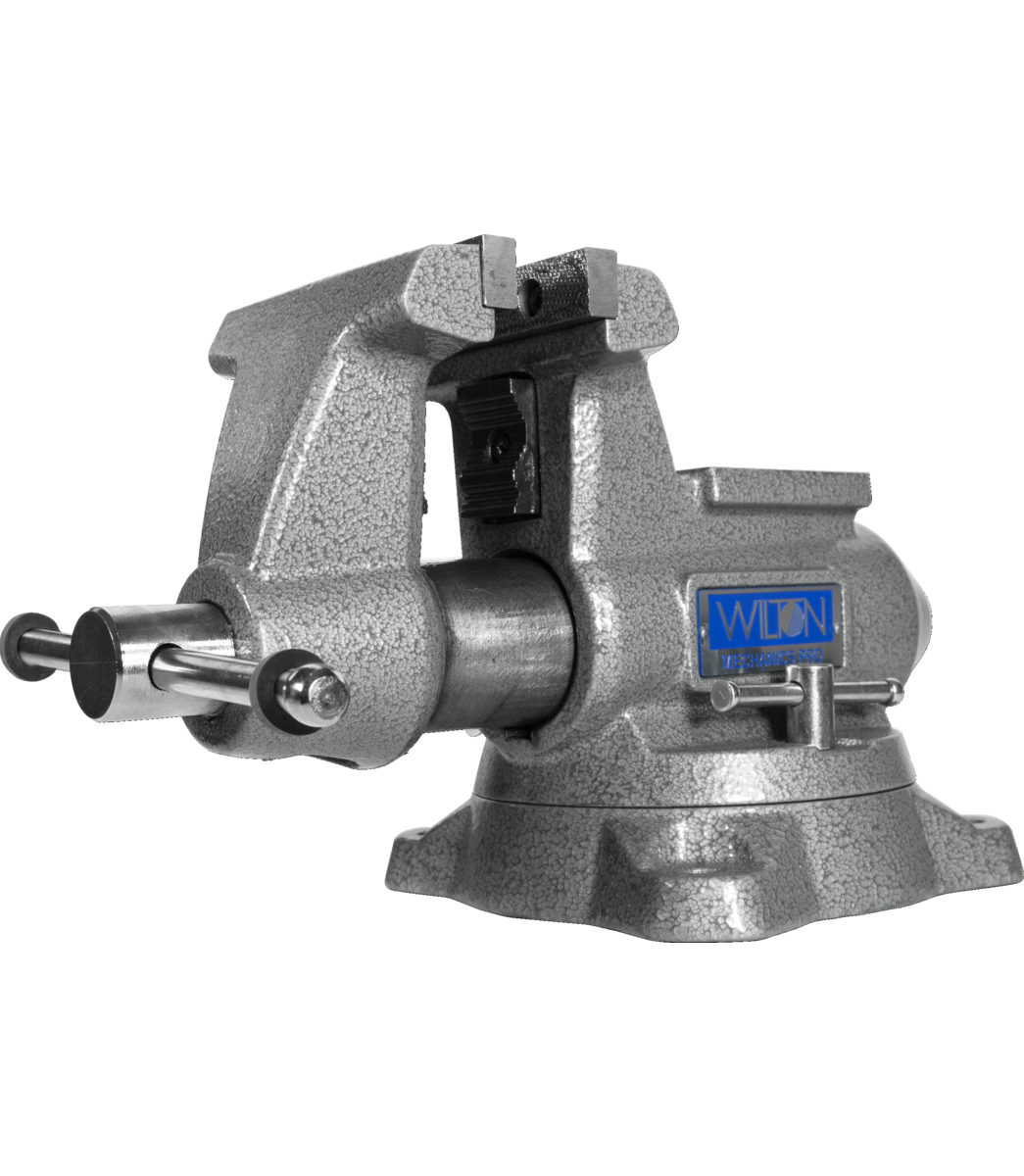 845M, Mechanics Pro 4-1/2" Jaw Width, Round Channel Vise with Swivel Base