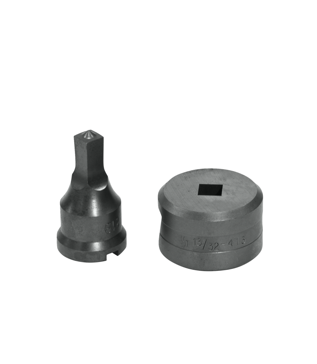 3/8" Square Punch & Die Set with Key-Way
