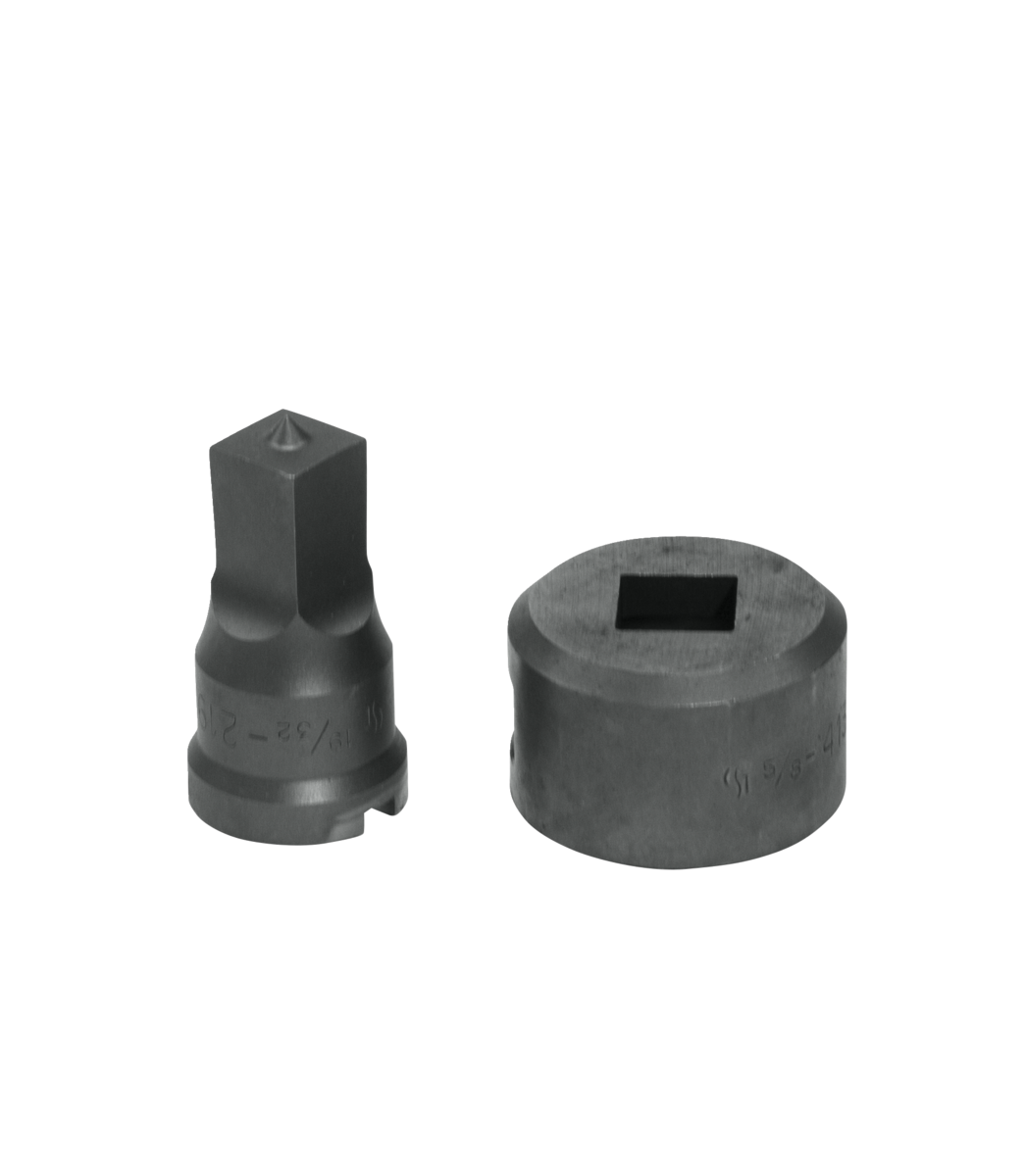 19/32" Square Punch & Die Set with Key-Way