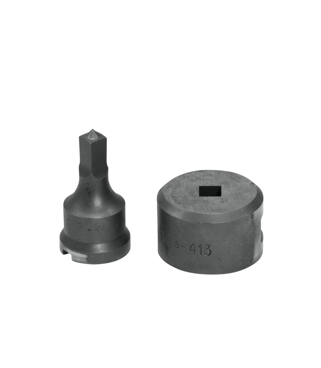 11/32" Square Punch & Die Set with Key-Way