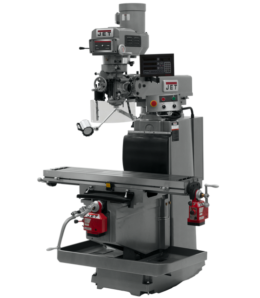 JTM-1254RVS With Newall DP700 3X (Q) DRO,  X & Y Powerfeeds