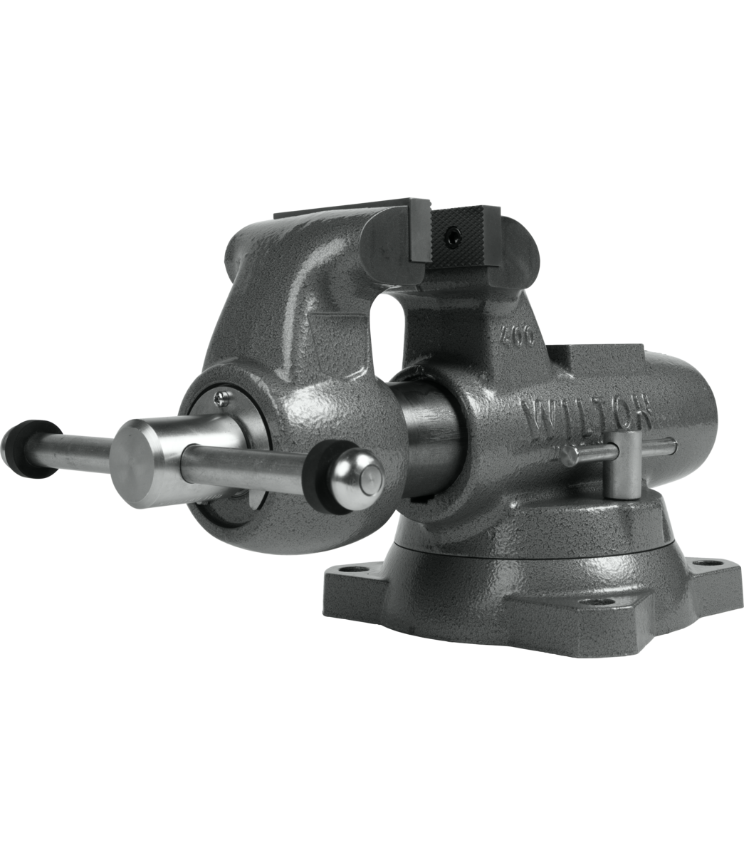 400S Machinist 4” Jaw Round Channel Vise with Swivel Base