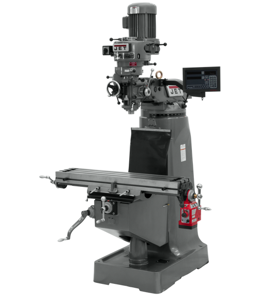 JTM-2 Mill With 3-Axis Newall DP700 DRO(Quill) With X-Axis Powerfeed