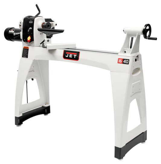 JWL-1640EVS 16" x 40" Electronic Variable Speed Wood Lathe, 1.5HP 1PH 115V
