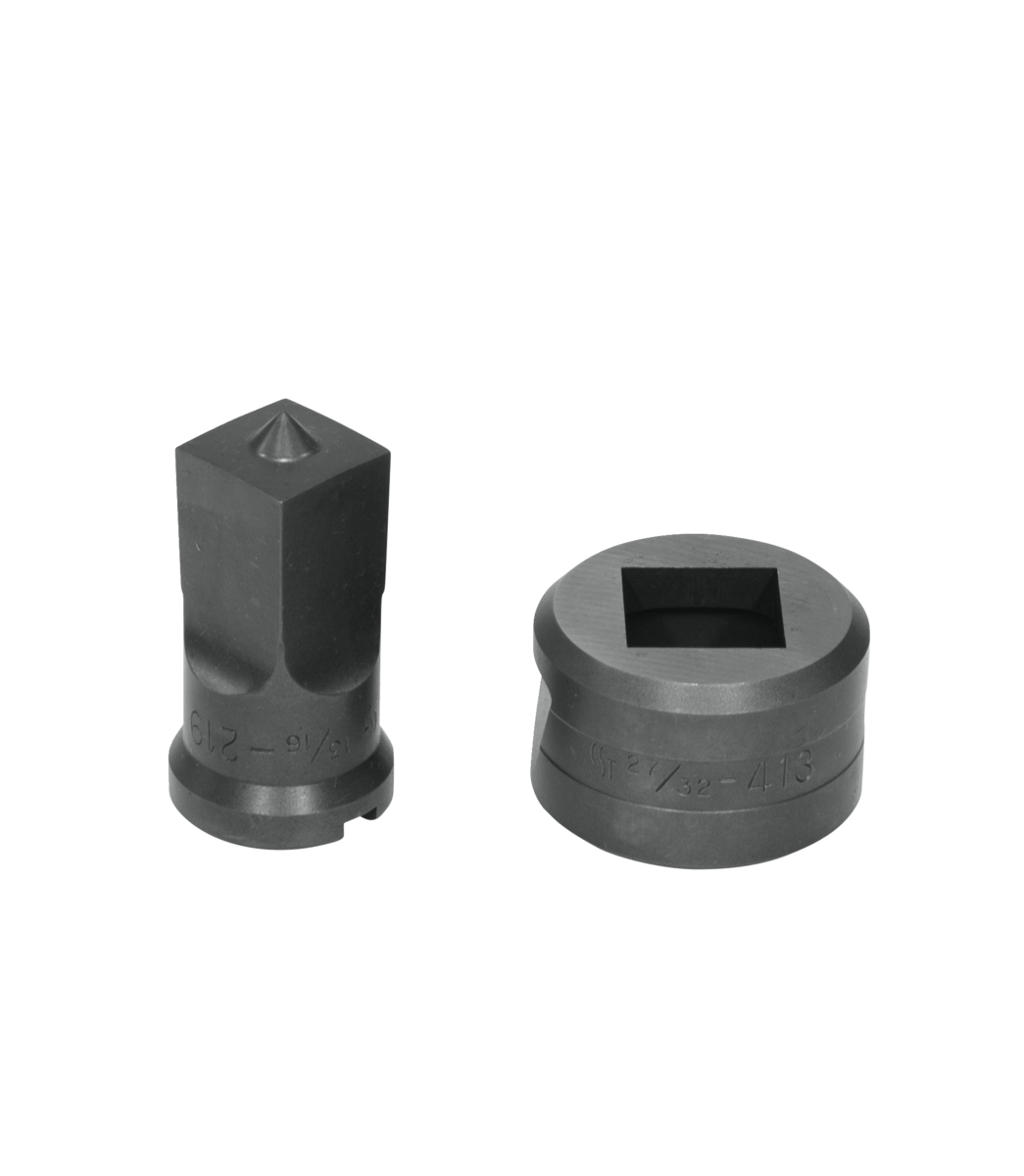 13/16" Square Punch & Die Set with Key-Way
