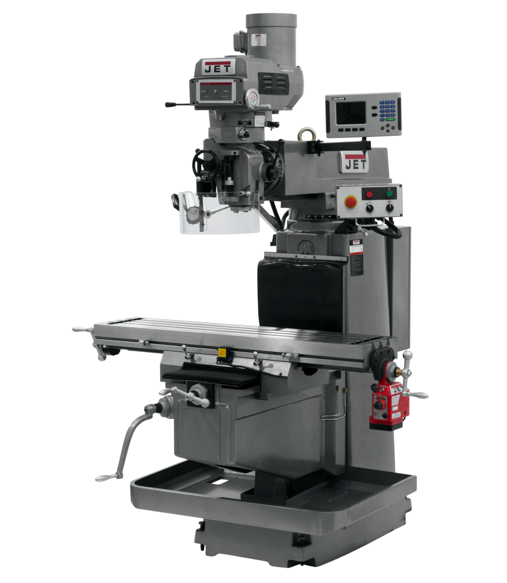 JTM-1254VS With ACU-RITE 203 3X (Q) DRO & X Powerfeed