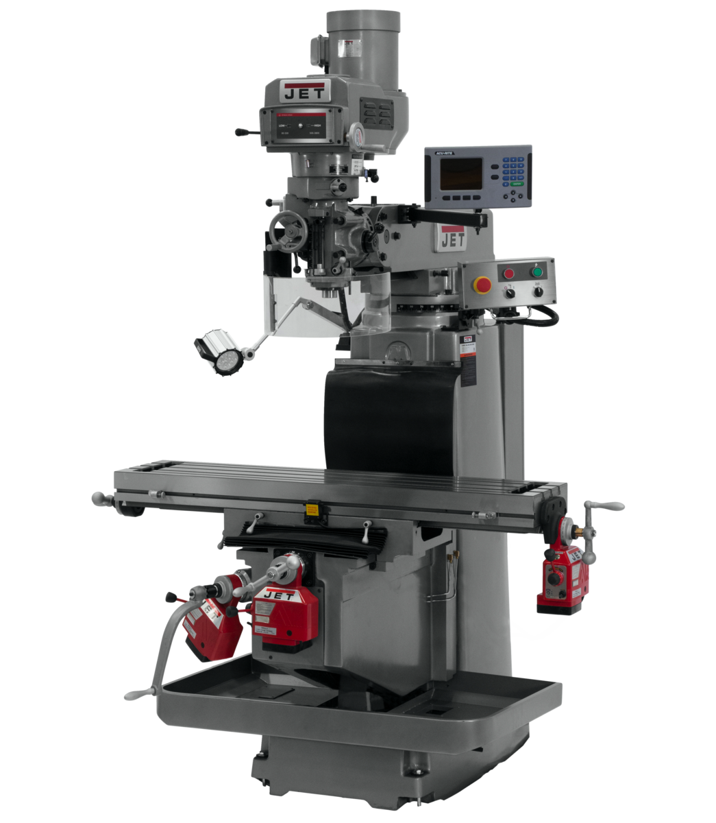 JTM-1254RVS With  ACU-RITE 203 3X (K) DRO, X,Y&Z  Powerfeeds