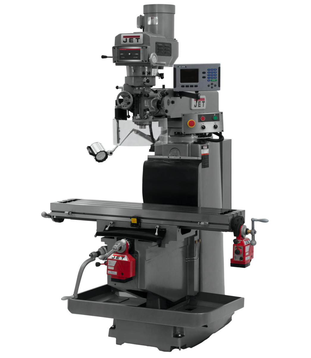 JTM-1254RVS With  ACU-RITE 203 DRO X & Y Powerfeeds