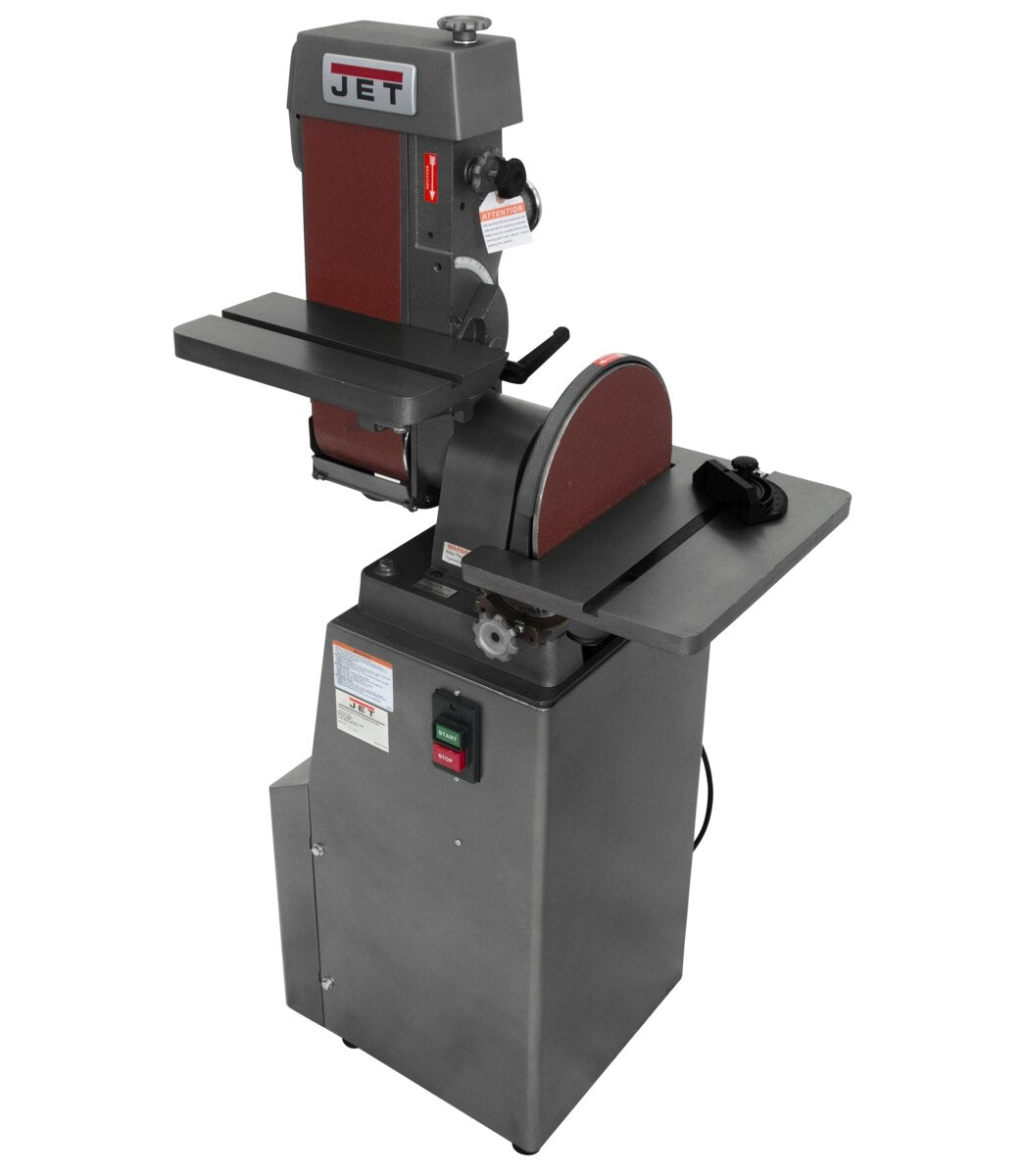 J-4200A-2, 6 x 48 Industrial Combination Belt and Disc Finishing Machine 230V 1Ph