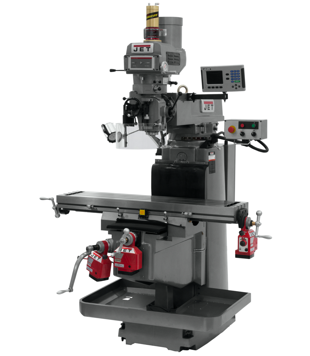 JTM-1254VS With  ACU-RITE   203 3X (K) DRO, X,Y&Z  Powerfeeds & Air Power Drawbar