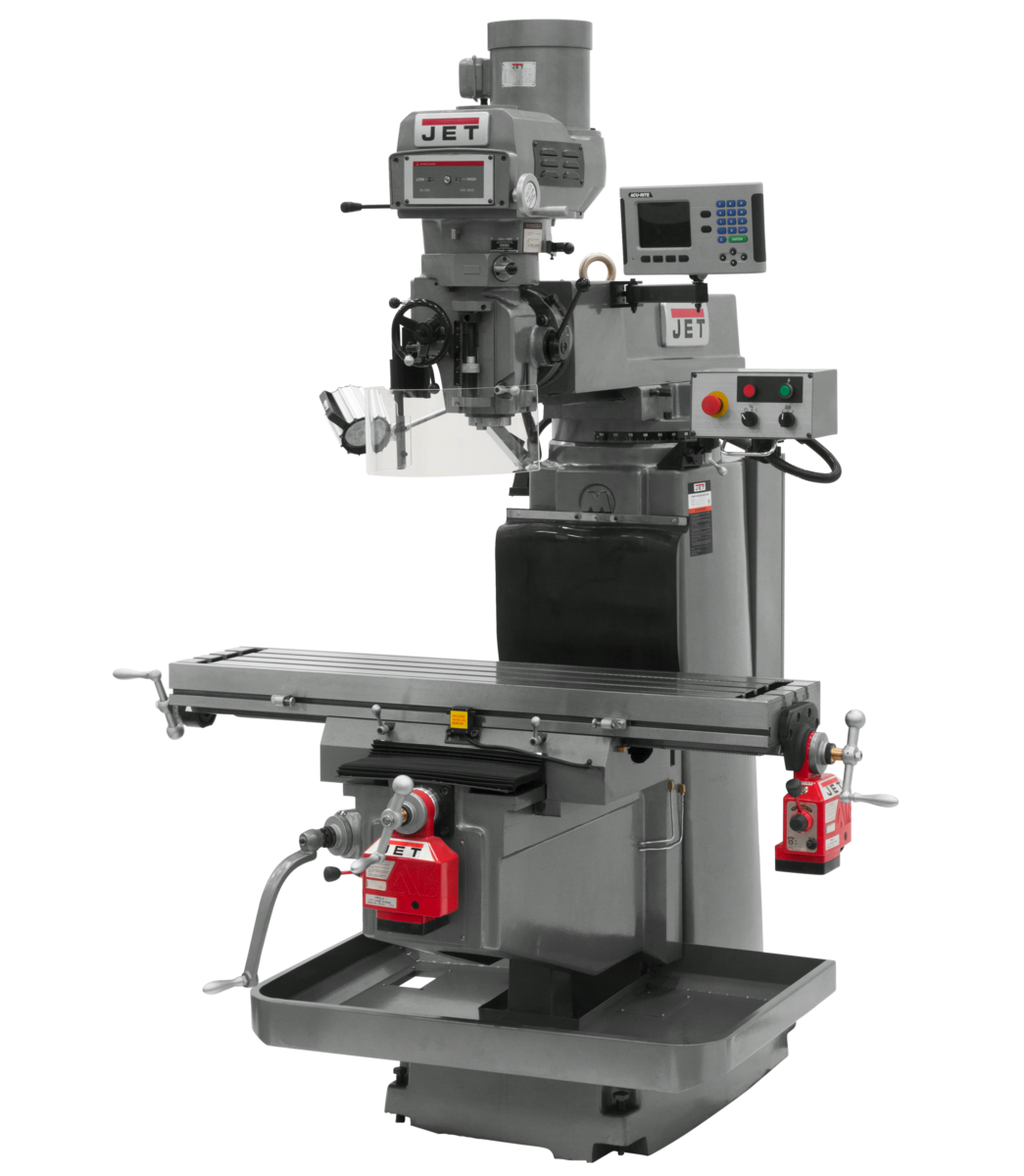 JTM-1254VS With  ACU-RITE   203 3X (K) DRO,  X & Y  Powerfeeds