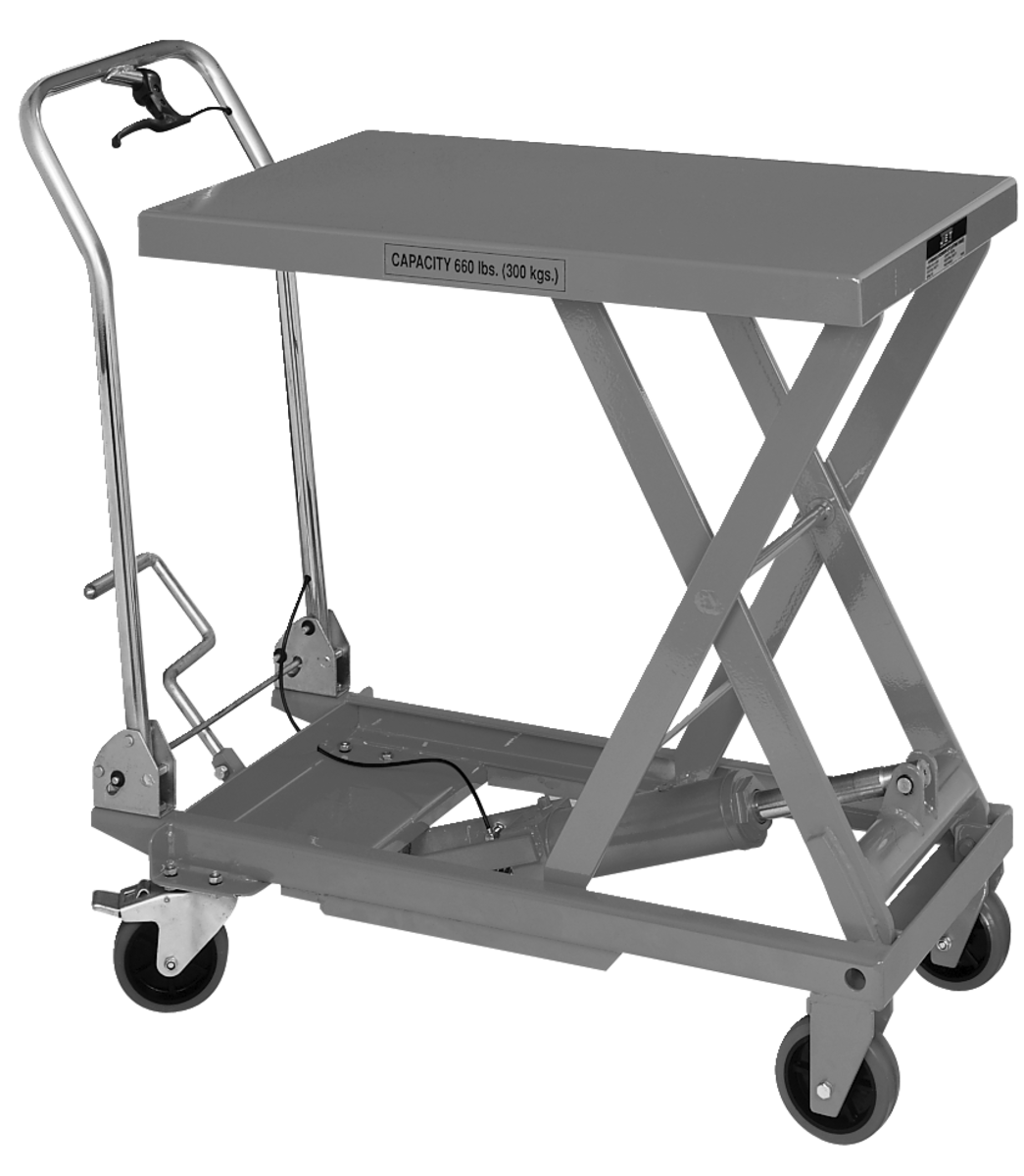 SLT-660F, Scissor Lift Table, Folding Handle, 660-lb. Capacity