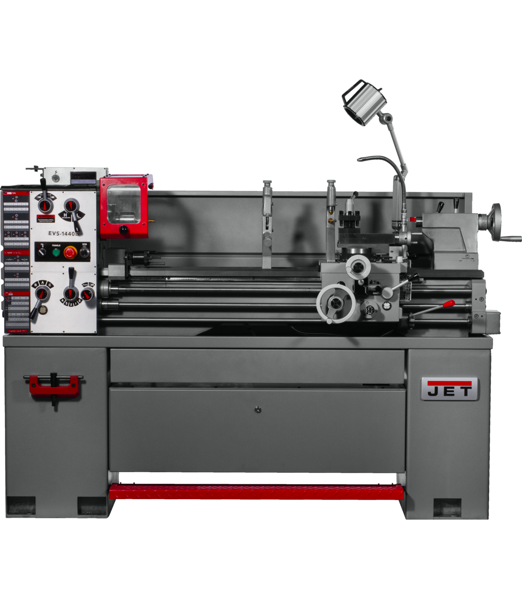 EVS-1440B EVS Lathe with Acu-Rite 203 DRO & Taper Attachment