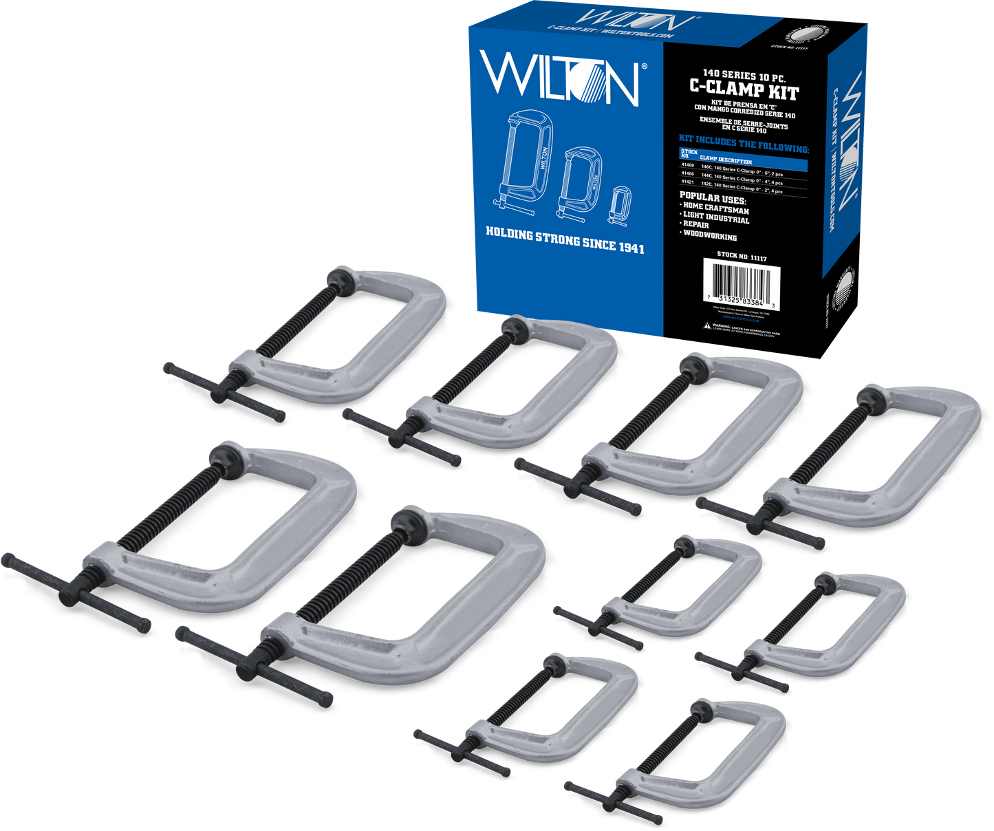 10-pc 140 Series C-Clamp Kit