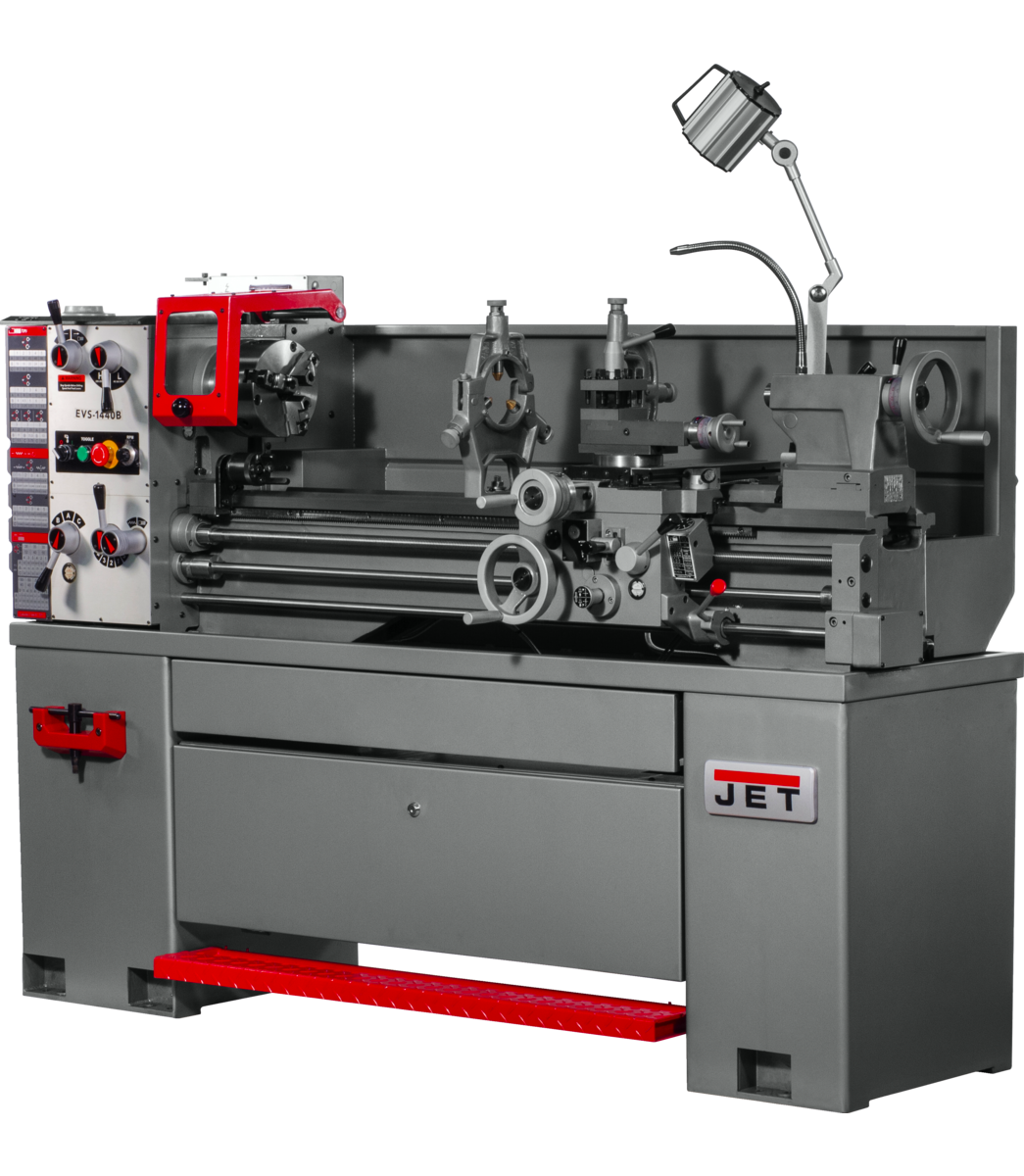 EVS-1440B EVS Lathe with Acu-Rite 203 DRO & Collet Closer