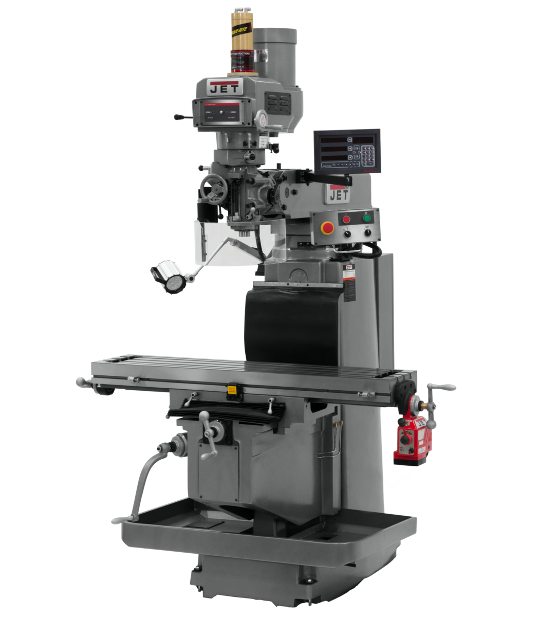 JTM-1254RVS With Newall DP700 3X (K) DRO, X Powerfeed & Air Power Drawbar