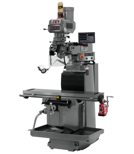 JTM-1254RVS With Newall DP700 3X (K) DRO, X Powerfeed & Air Power Drawbar