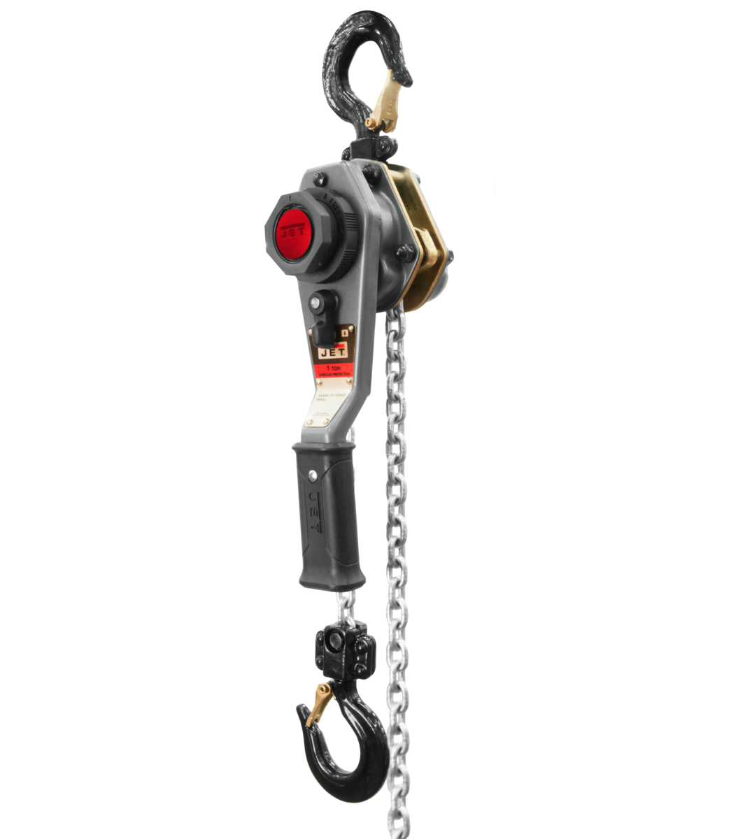 JLH-100WO-5, JLH Series 1 Ton Lever Hoist, 5' Lift with Overload Protection