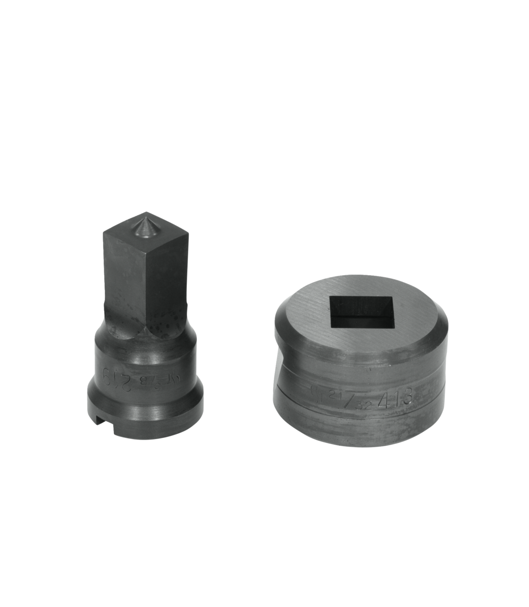 5/8" Square Punch & Die Set with Key-Way