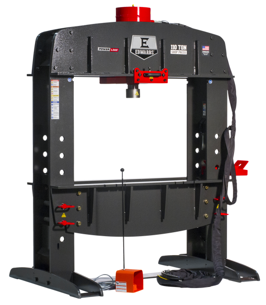 110 Ton Shop Press and Portable Power Unit 3 Phase, 460 Volt