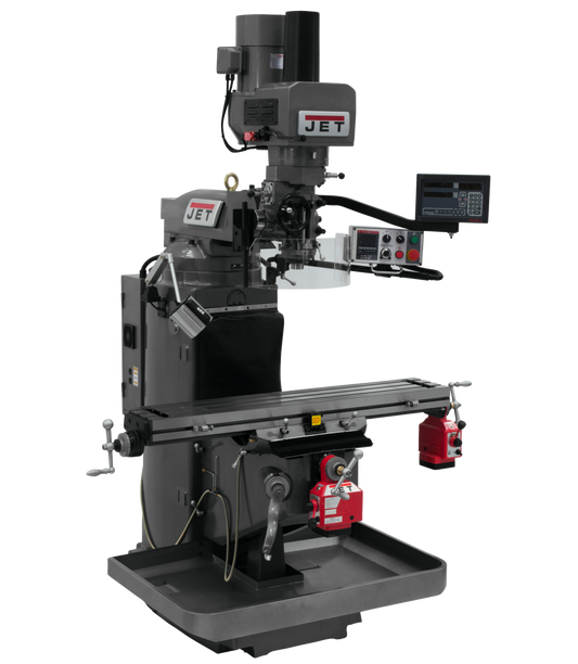 JTM-949EVS with Newall DP700 DRO, X & Y Powerfeeds & Air Power Drawbar
