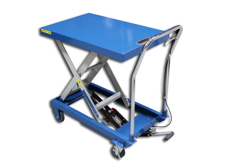 Baileigh Part Number B-CART; Single Arm Hydraulic Lift Cart, 660 lb Capacity, 30" Maximum Height, Table Size 32.2" x 20.4"