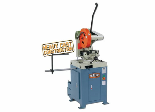 Baileigh Part Number CS-355M; 220V 3Phase Heavy Duty Manually Operated Aluminum Cutting Cold Saw 14" Blade Diameter