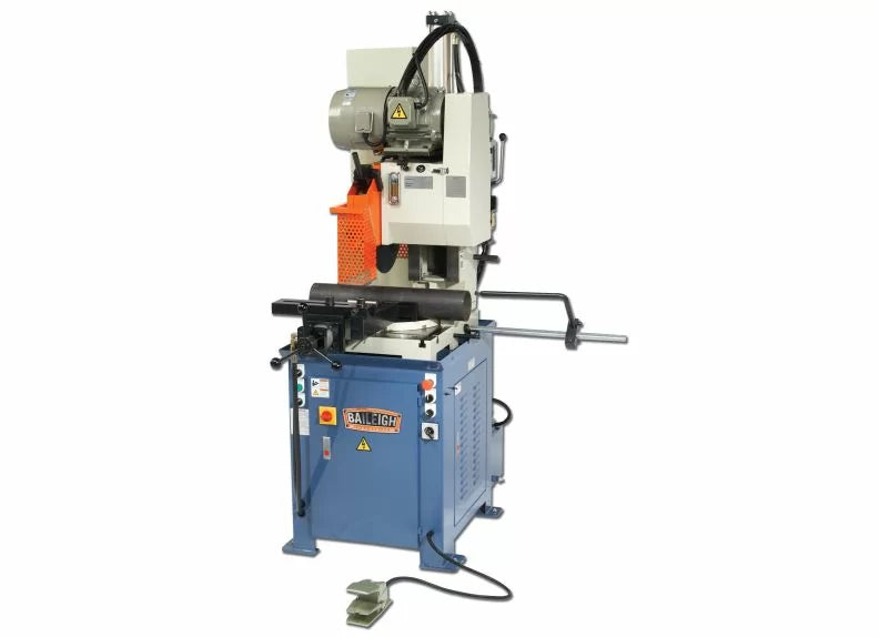 Baileigh Part Number CS-C485SA; 220V 3Phase Heavy Duty Semi-Auto Column Type Cold Saw with Inverter Drive 16" Blade Diameter