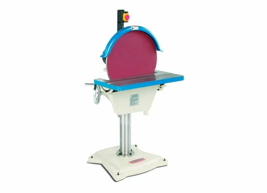 Baileigh Part Number DG-500; 220V 1Phase Disk Grinder.  20" Disc Diameter. 25-1/2" x 14-1/2" Work Table