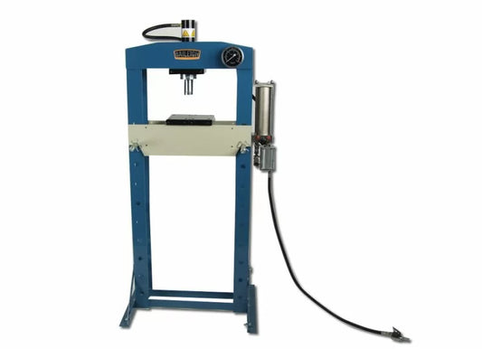 Baileigh Part Number HSP-20A; 20 Ton Air/Hand Operated H-Frame Press, 7-1/2" Stoke, CE Approved