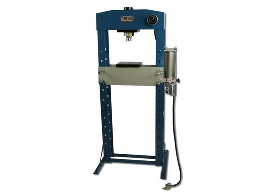 Baileigh Part Number HSP-30A; 30 Ton Air/Hand Operated H-Frame Press, 6" Stoke, CE Approved