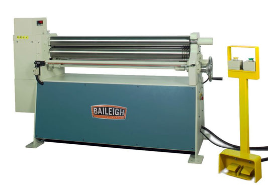 Baileigh Part Number PR-413; 220V 1Phase Plate Roll. 4' Length 13 Gauge Mild Steel Capacity
