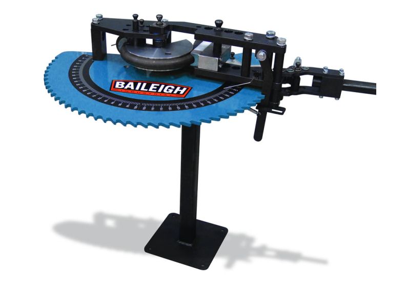 Baileigh Part Number RDB-050; Manually Operated Tube and Pipe Bender, 2-1/2" Tube Capacity, Includes Stand, Handle