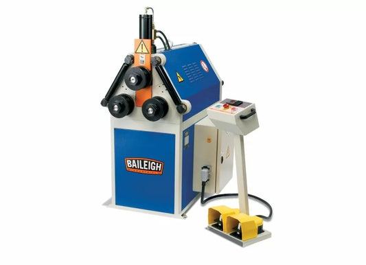 Baileigh Part Number R-H45; 220V 1Phase 60 Htz Roll Bender with Hydraulic Movement for the Top Roll