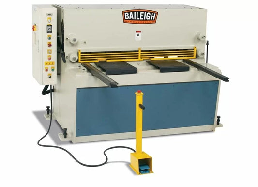 Baileigh Part Number SH-5203-HD; 220V 3Phase Heavy Duty Hydraulic Shear. 52" Length 3 (1/4") Gauge Mild Steel Capacity