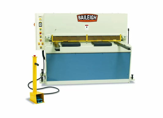 Baileigh Part Number SH-5210-HD; 220V 3Phase Heavy Duty Hydraulic Shear. 52" Length 10 Gauge Mild Steel Capacity