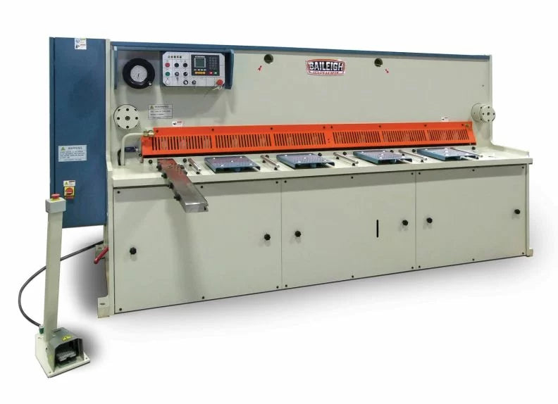 Baileigh Part Number SH-70250-HD; 220V 3Phase Heavy Duty Hydraulic Shear. 96" Legth, 1/4"  Mild Steel Capacity