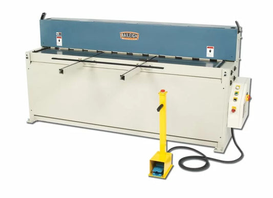 Baileigh Part Number SH-8010; 220V 3Phase Hydraulic Powered Shear. 80" Length 10 Gauge Mild Steel Capacity