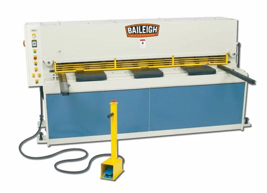 Baileigh Part Number SH-8010-HD; 220V 3Phase Heavy Duty Hydraulic Shear. 80" Length 10 Gauge Mild Steel Capacity