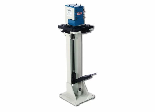 Baileigh Part Number SN-F16-FN; Foot Operated Corner Notcher, 16 Gauge Mild Steel Capacity up to 3" x 3" at 90 Degrees