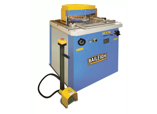 Baileigh Part Number SN-V04-MS; 220V 60 Hz 3Phase 4 Gauge (6mm) Hydraulic Variable Angle Sheet Metal Notcher