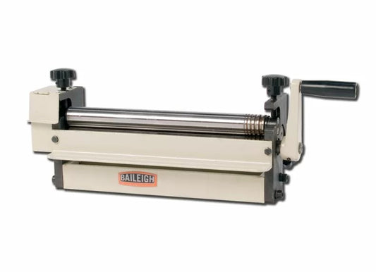 Baileigh Part Number SR-1220M; Manual Slip Roll, 12" Width, 20 Gauge Mild Steel Capacity Includes 5 Wire Rolls