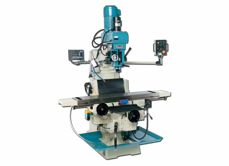 Baileigh Part Number VM-1258-3; 220V 3Phase Variable Speed Vertical Milling Machine with Rigid Head. 12" x 58" Table  NST 40 Spindle Taper