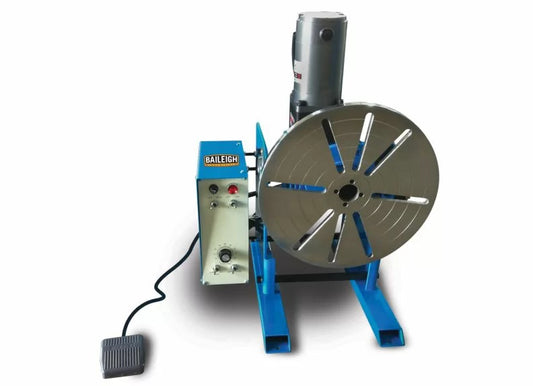 Baileigh Part Number WP-750; 110V 13" Welding Positioner, 770 lbs Capacity and 90 degrees